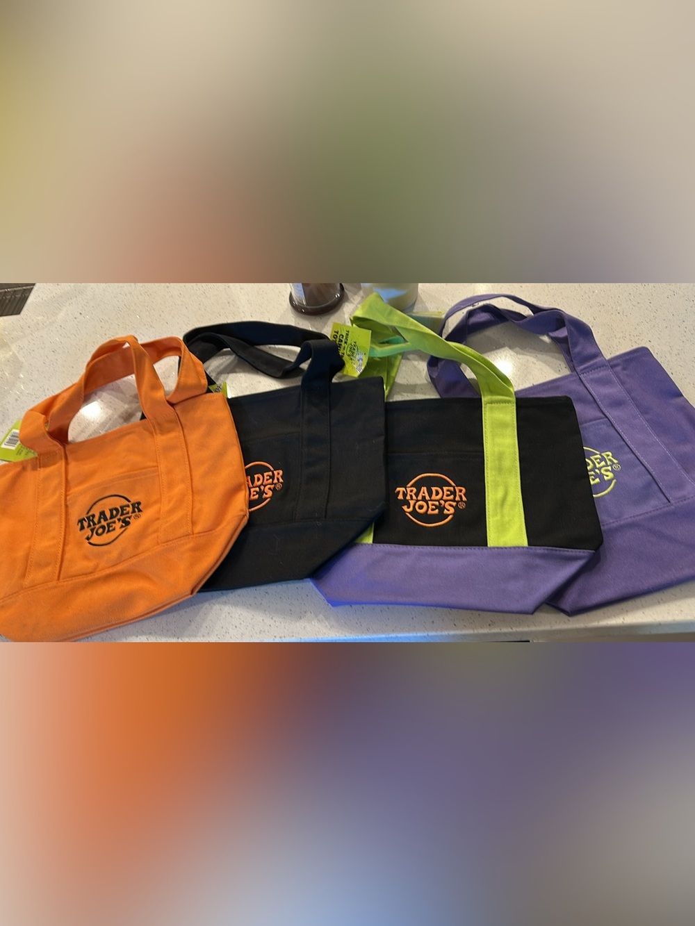Trader Joe’s Mini Halloween Canvas Tote Bags